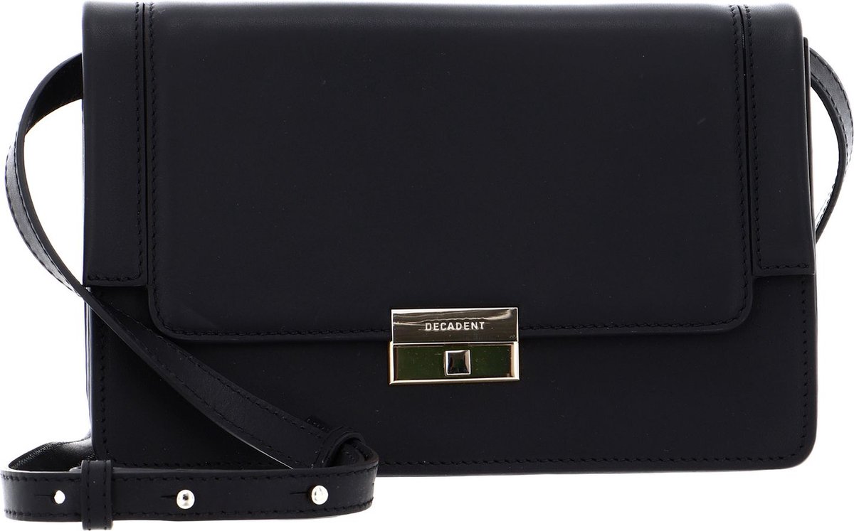 DECADENT Leren Schoudertas Avondtas Mary Cross-Body Bag Nappa Black Zwart
