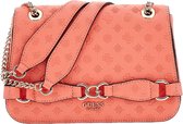 GUESS Sac à épaule bandoulière Sac à épaule Arlena Logo Convertible Xbody Flap Coral Logo Corail