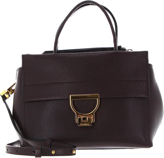 COCCINELLE Cuir Sac à main Sac à épaule bandoulière Arlettis Handbag Darkbrown Marron foncé