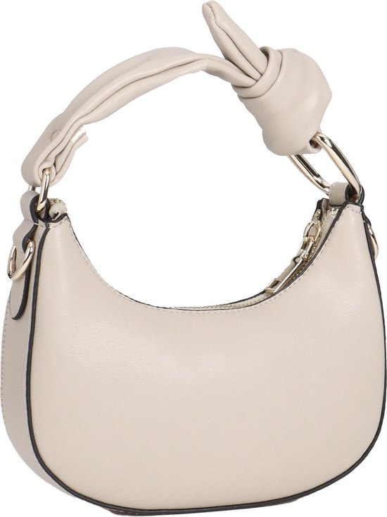 SEIDENFELT MANUFAKTUR Schoudertas Handtas Lene Crossbody Stone / Gold Beige