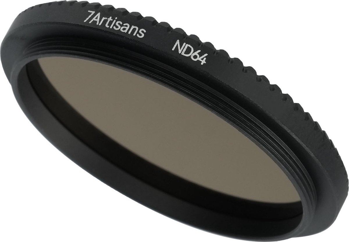 7Artisans 34mm ND64 filter voor 9mm f5.6, zwart