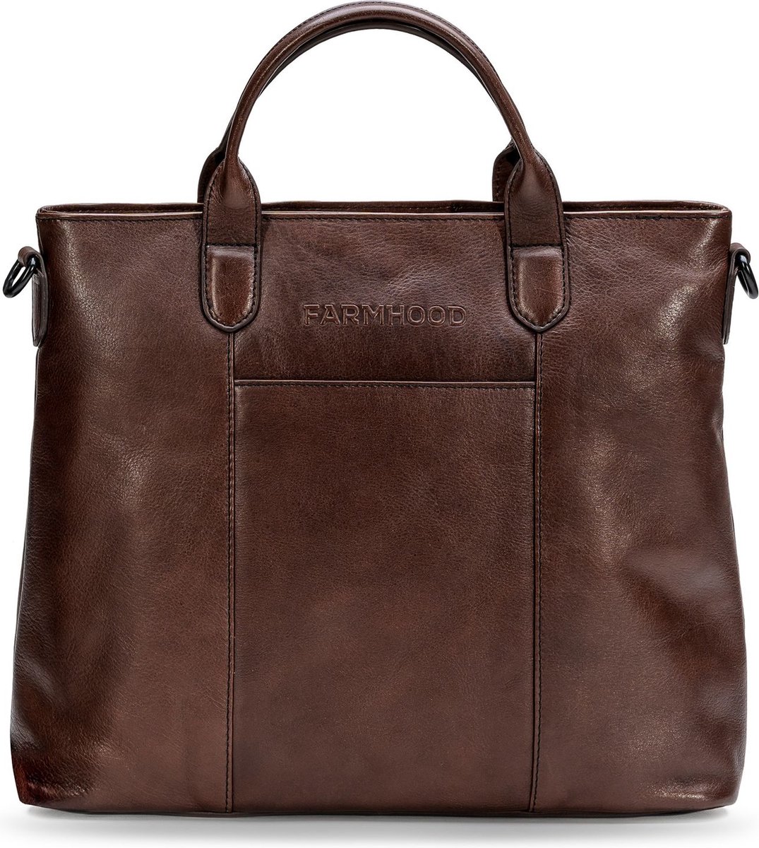 Farmhood Handtas Schoudertas Memphis Handbag Dark Brown Donkerbruin