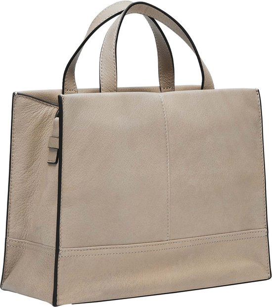 LIEBESKIND BERLIN Cuir Sac à main Sac à épaule bandoulière Lou 2 Satchel Bag Stone Beige