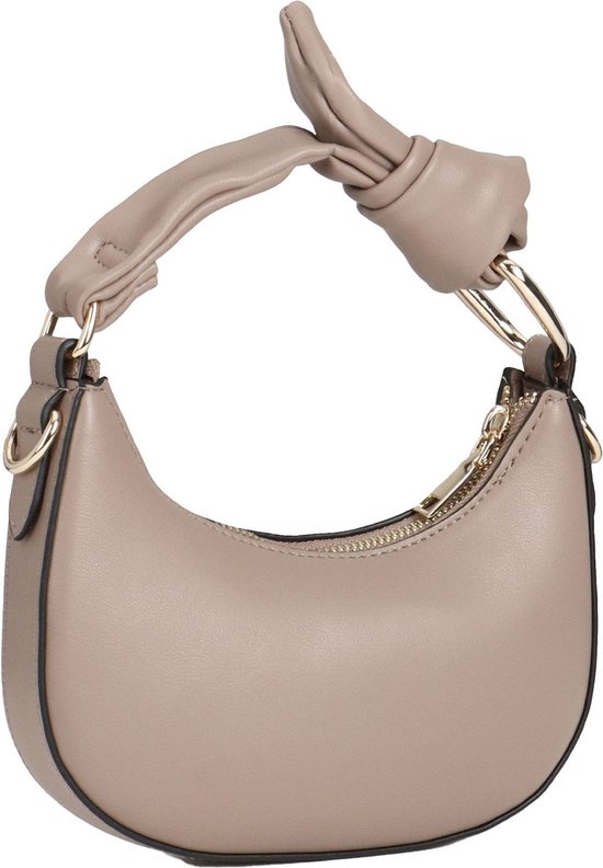 SEIDENFELT MANUFAKTUR Sac à épaule bandoulière Sac à main Lene Crossbody Taupe / Gold Marron clair