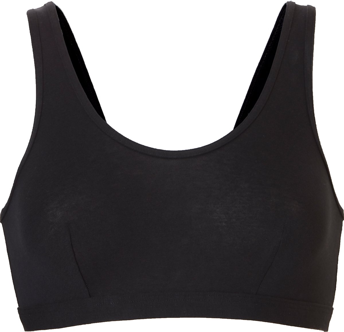 Cotonella Dames Bralette Bi-elastisch Katoen Zwart - Maat L