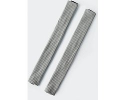 Kantoorstoel Armleuning Hoes, 2 stuks Kantoorstoel Armleuning Hoezen Beschermers met Ritssluiting Rekbaar Waterbestendig Computerstoel Armleuning Hoezen voor Bureaustoelen - lichtgrijs