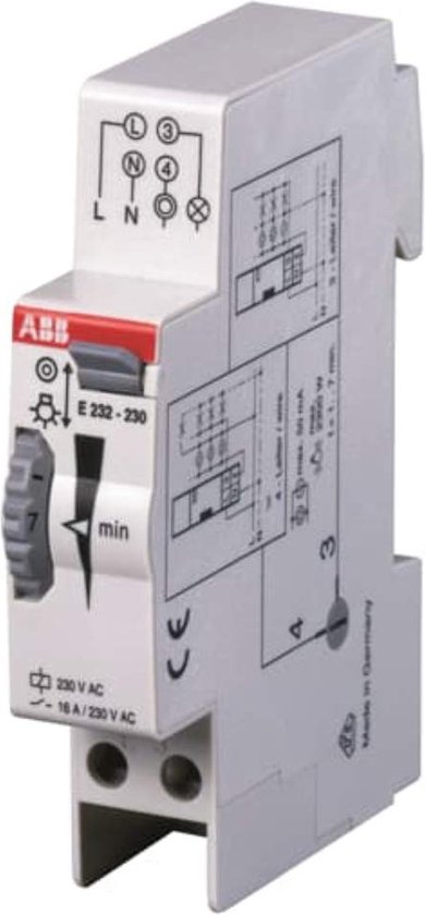 ABB 2CDE110000R0501 Unité de contrôle d'éclairage d'escalier rail DIN 230 V