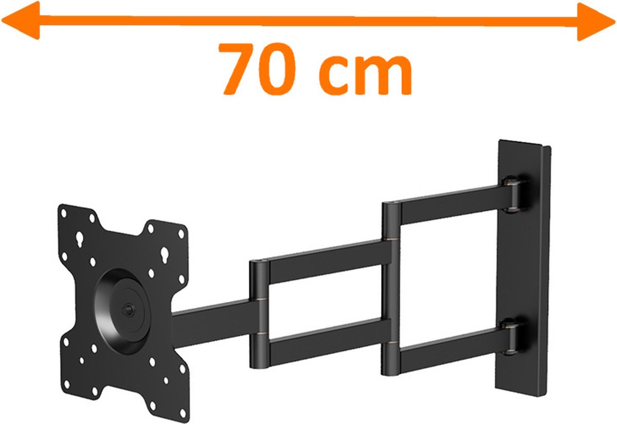 Rotate XL Black 70 cm TV Beugel