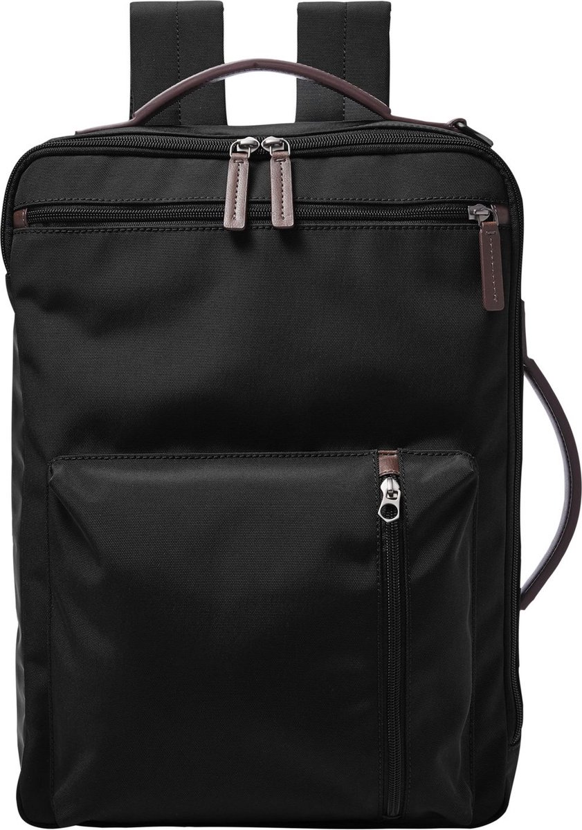 FOSSIL Vrije tijd rugzak Rugzak met laptopvak Buckner Backpack Black Zwart