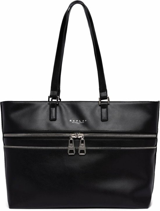 REPLAY Sac shopper Sac à épaule Shopper Black Noir