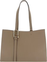 FURLA Leren Schoudertas Handtas Nuvola Tote Greige Taupe