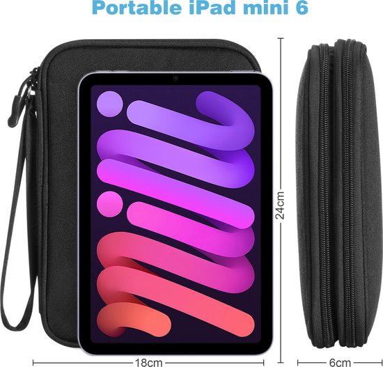 YONO Câble Organisateur Sac - Câble Sac - Organisateur Pochette - Sac de Rangement pour Câbles et Accessoires de vêtements pour bébé - Zwart