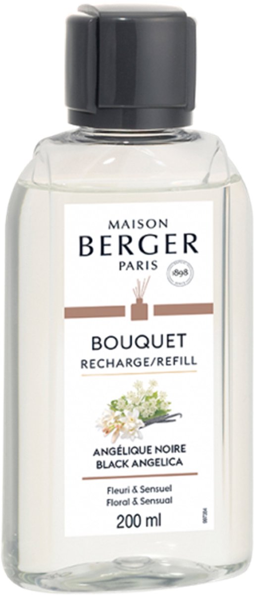 Maison Berger - Lampe Berger Navulling Geurstokjes Angelica Black - 200 ML