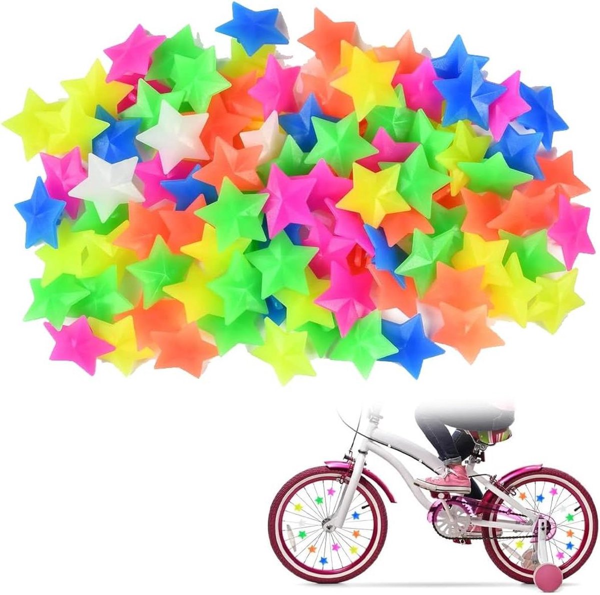 Decoratie voor Fietsspaken - Set van 72 Stuks - Voor Kinderen .