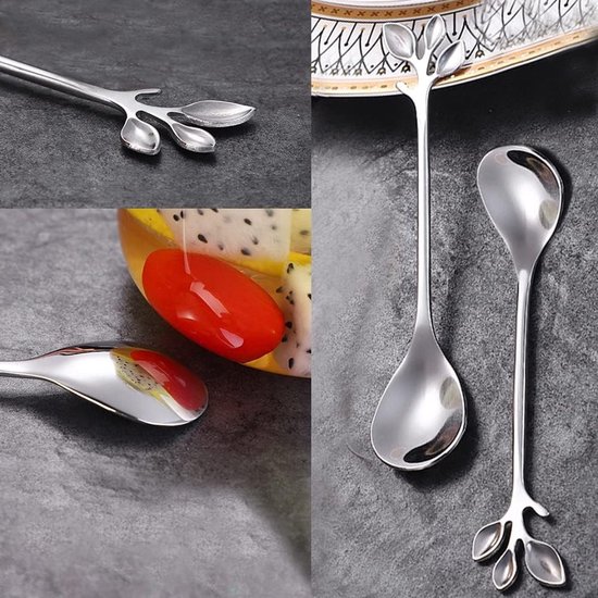 Quid - Set Van 12 Koffielepels Uit Roestvrij Staal, 14 Cm - 1 Mm, Inox