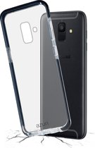 Azuri flexible bumpercover - zwart - voor Samsung A6 (2018)