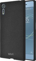 Azuri Sony Xperia XZs hoesje - Zand textuur backcover - Zwart