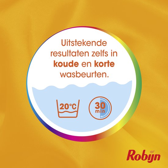 Robijn - Wasmiddel - 3-in-1 Wascapsules - Color - 4 x 15 stuks - 60 Wasbeurten - Voordeelverpakking
