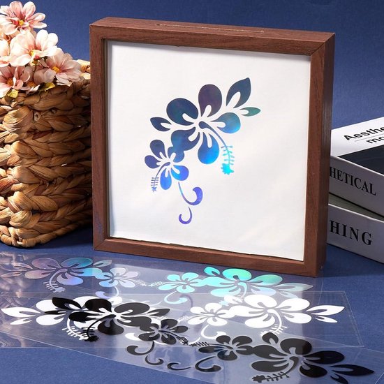 Bloemenstickerset