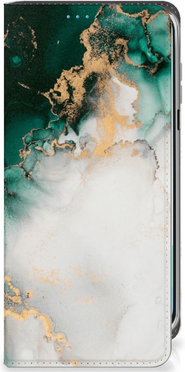 Standcase voor Samsung Galaxy A16 5G/4G Marmer Groen