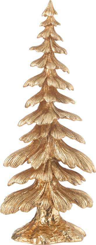 J-Line décoration Sapin de Noël - polyrésine - or - small