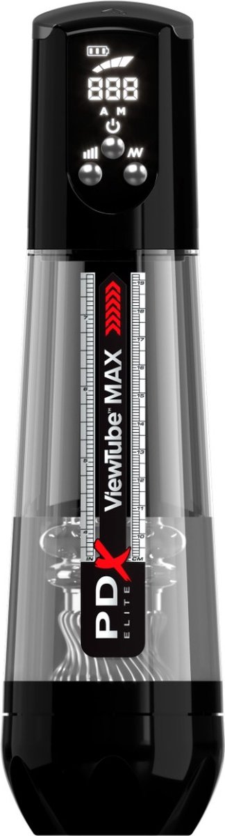 Pipedream - PDX Elite ViewTube MAX View - Transparant/Zwart