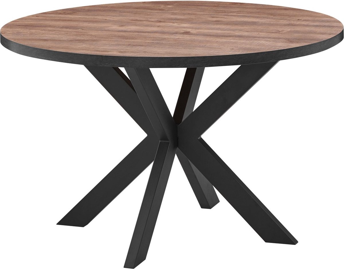 Belfurn - Eettafel elegant rond 120 cm in canada eik