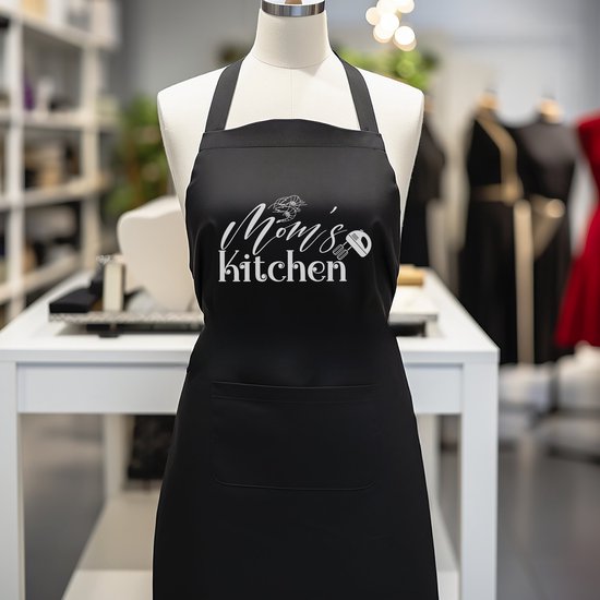 Grappig Kattenschort – Wit/zwart Bedrukt, 52x72 Cm, Oliebestendig, Voor Koken En Barbecue