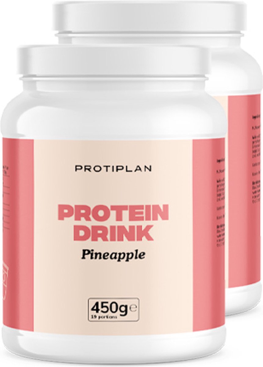 Goedkoopste Protiplan | Voordeelpot Drank Ananassmaak | 2 stuks | 2 x 450 gram