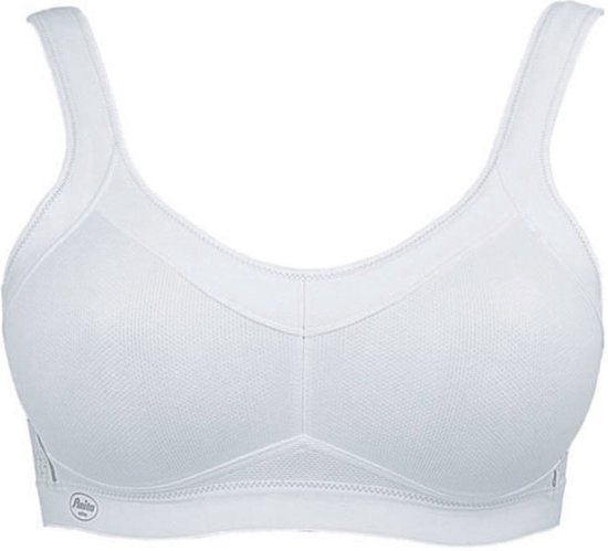 Anita Women's Wire Free Sports Bra 5529 - Pack Of 2, White, Maximum Support For Full Figure, Size 34D