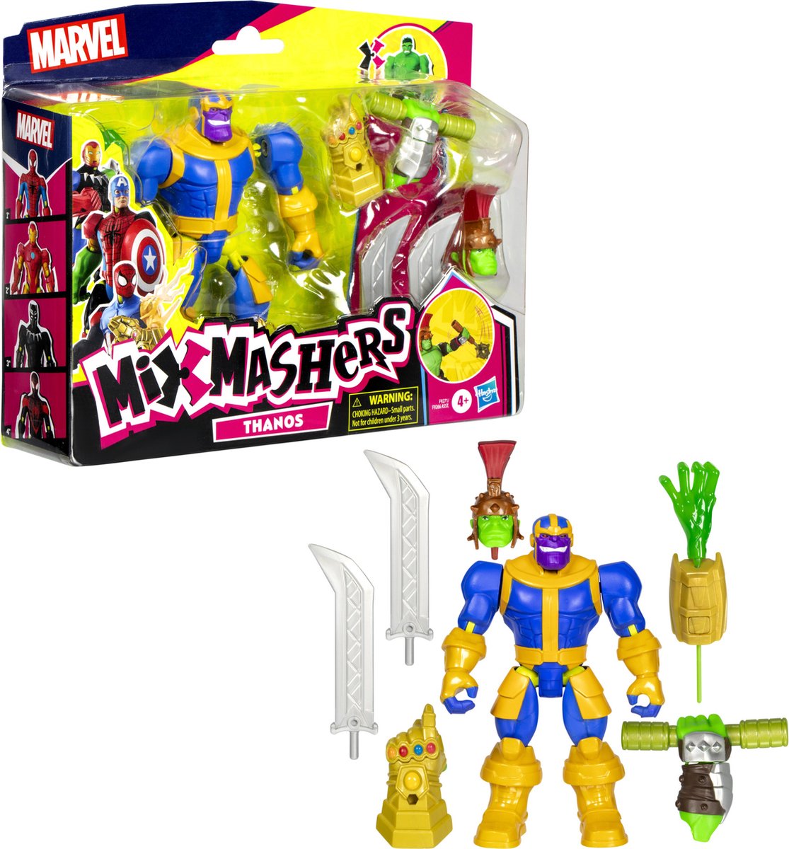 Hasbro avengers actiefiguur mixmashers deluxe thanos marvel speelgoed. afbeelding
