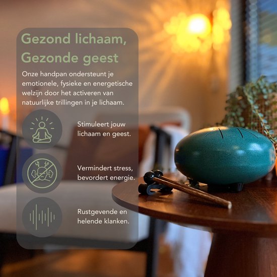Orakl ® - Tongue Drum Echo Kosmisch Zwart - Inclusief lesboek - Handpan ø 16 cm - Tongue Drum - Handpan Drum - Steel Tongue Drum - Klankschaal - Geluidstherapie van Orakl — afbeelding 5
