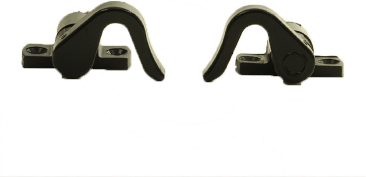 Sluithaak spanjoletstang zwart links+rechts extra sterk