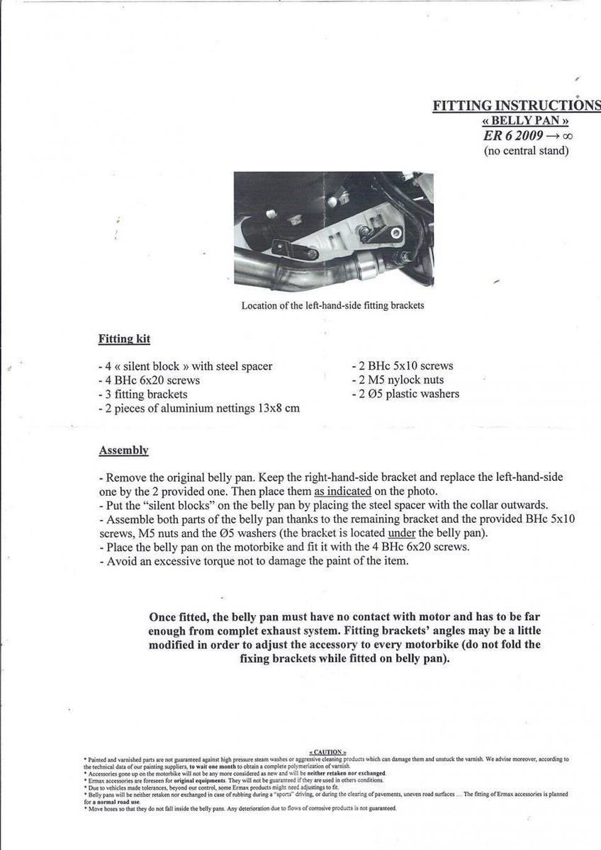 ermax wit tuimelpaneel voor kawasaki 650 er6 2009 tot 2011 890312071