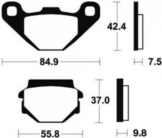Plaquette de frein Bendix pour moto KTM 600 MX 1990 1991 MO46 Neuf