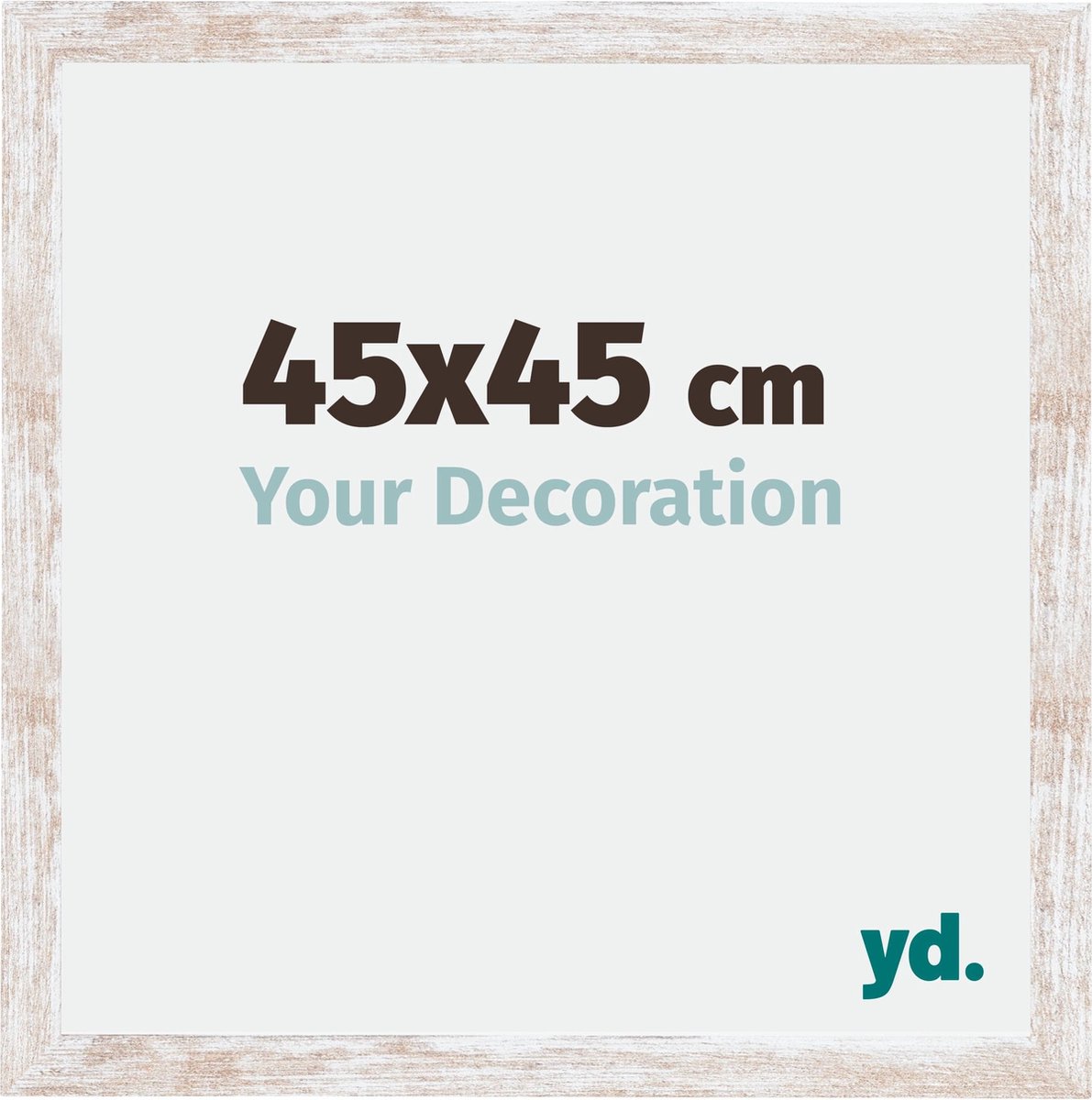 yd. Your Decoration - Fotolijst 45x45 cm - MDF - White Wash - Catania
