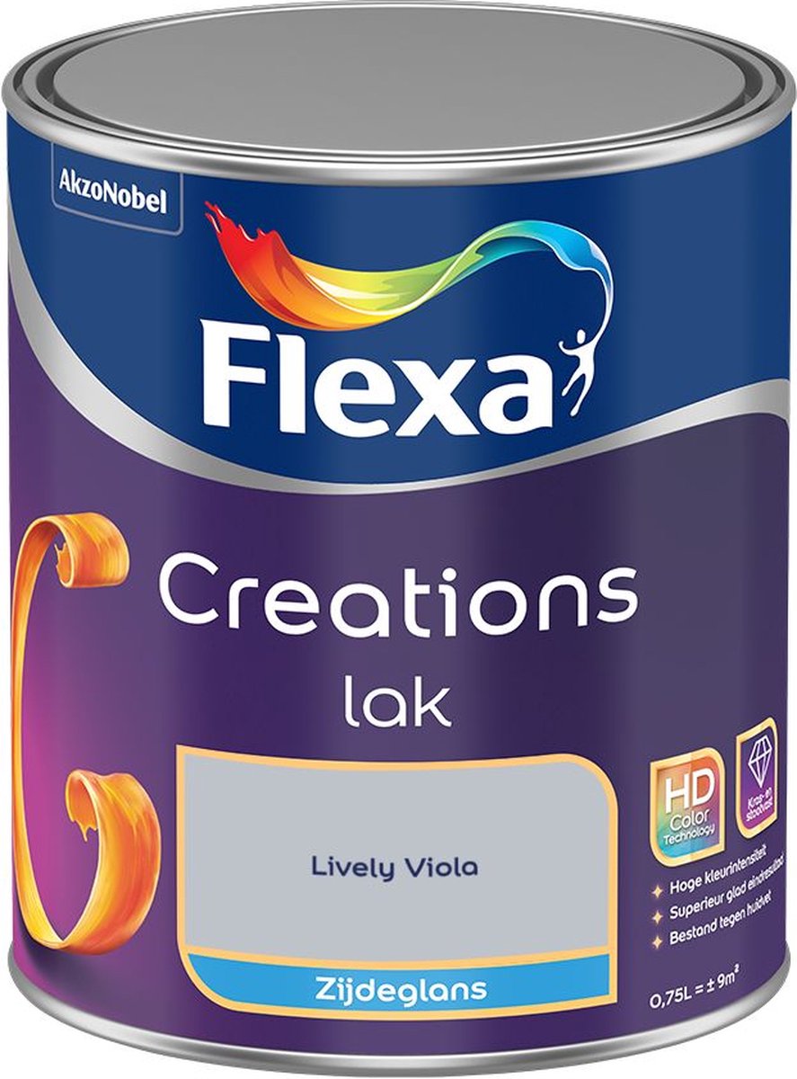 Flexa - Creations Lak Zijdeglans - Lively Viola - Creations - Mengverf - 0.75 L