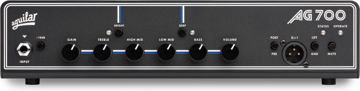 Aguilar AG 700 V2 Head - Bass top