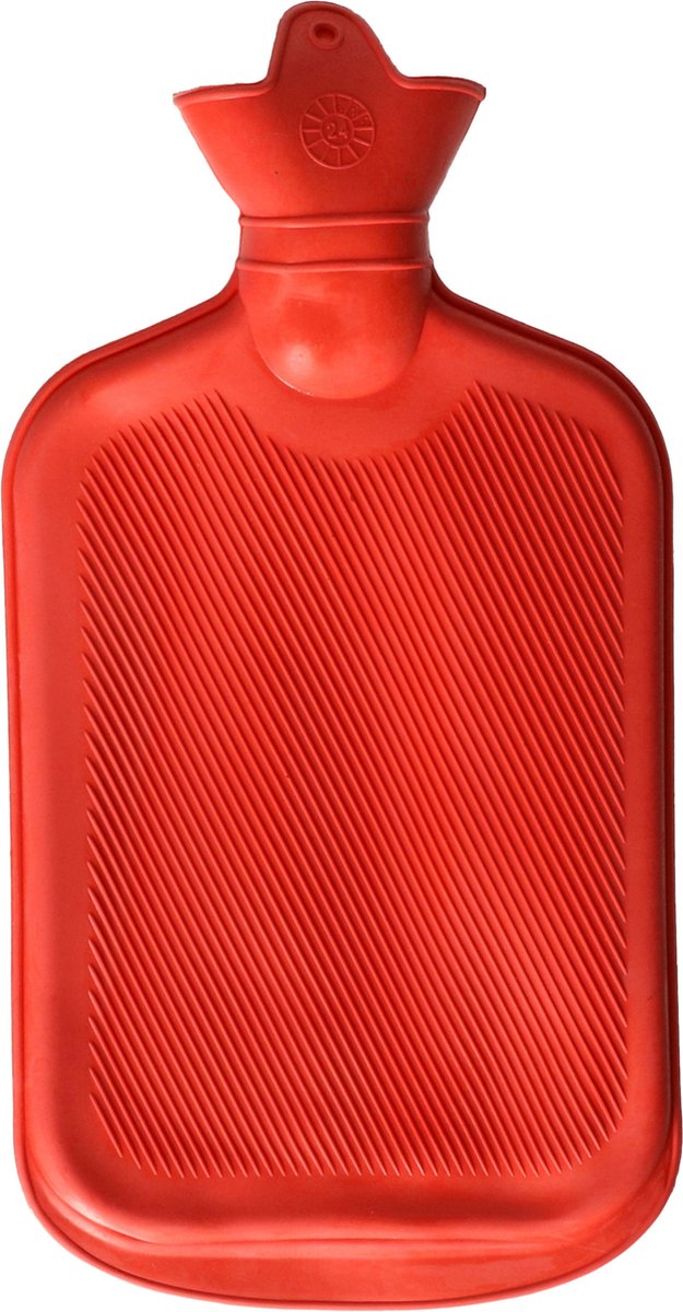 Goedkoopste Warmwaterkruik - oranjerood - 18 x 36 cm - 2 liter - kruiken - warm water