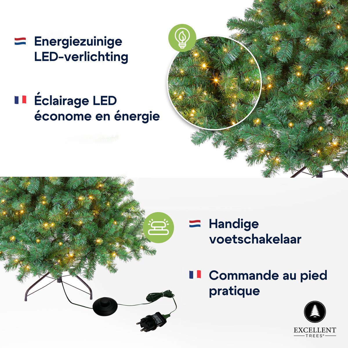 Excellent Trees® Kerstboom LED Stavanger 180 cm met verlichting - nu met Gratis Opbergtas t.w.v. € 27.95 – foto 2