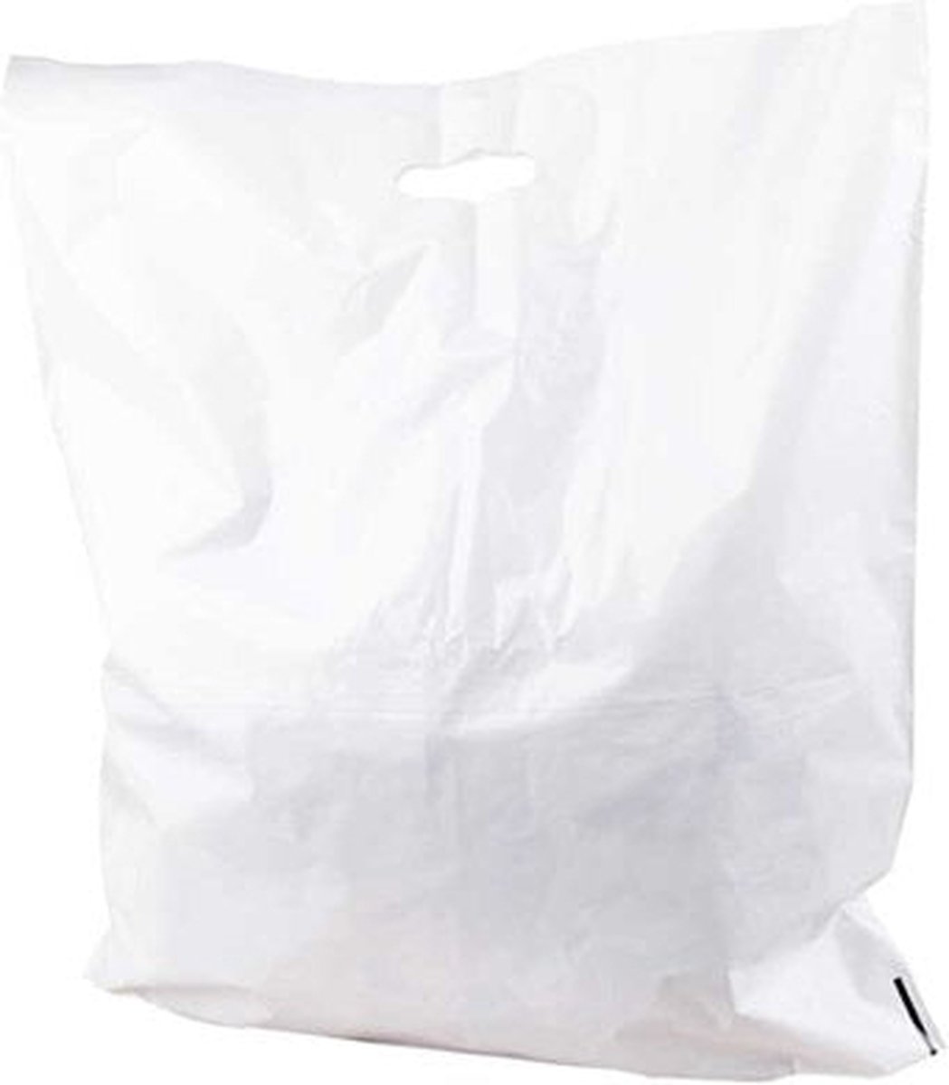 Goedkoopste Draagtas DKT wit 60x51 - 2x4cm 250st