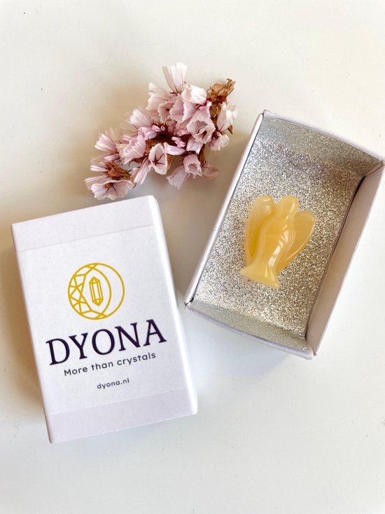 Dyona Gele Calciet Engel in Doosje