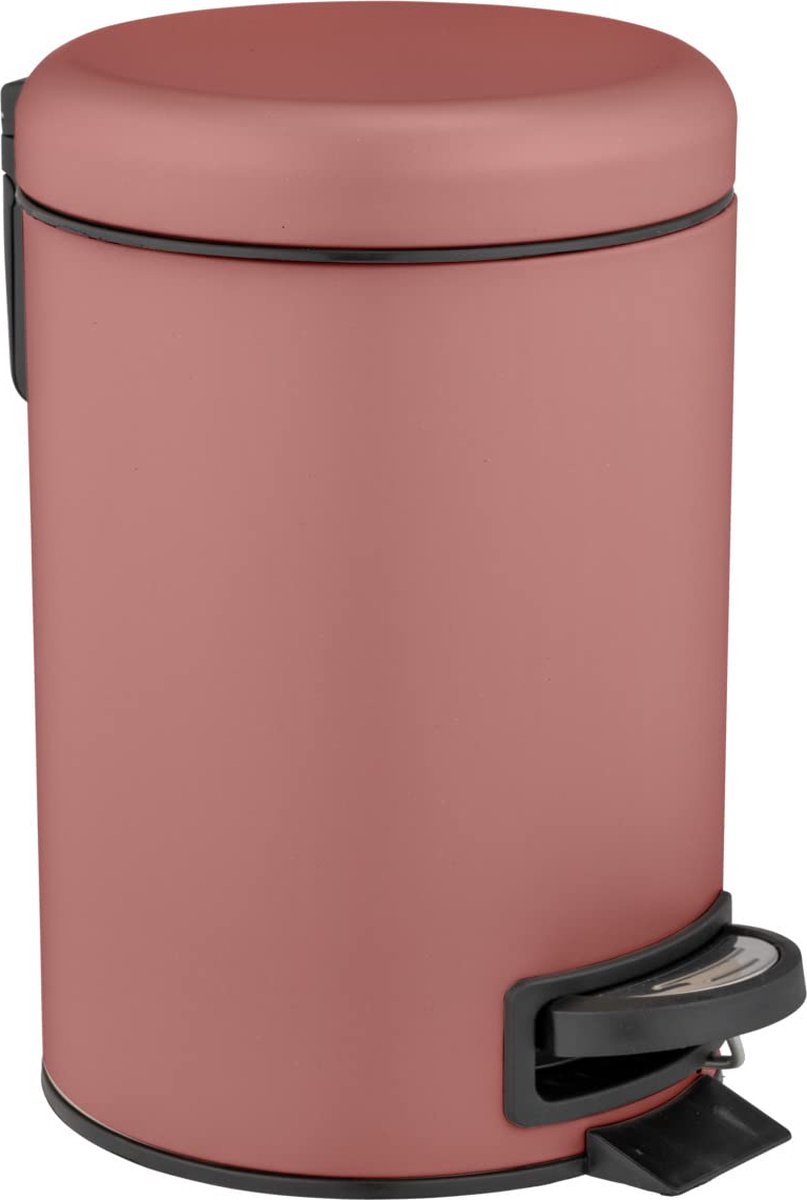 Goedkoopste Selbro ® Elegante Oudroze Badkamerprullenbak met Pedaalfunctie en Uitneembare Binnenemmer, 3 Liter
