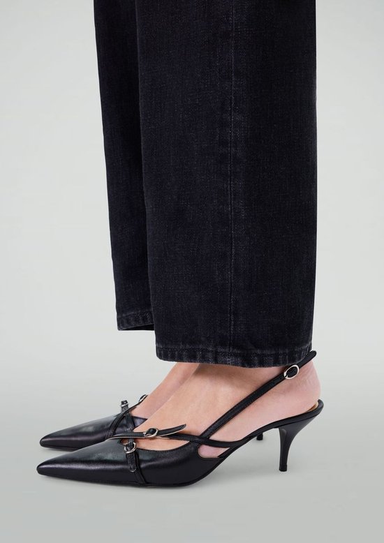 Escarpins Femme San Marina En Cuir Noir - Taille 38 - Occasion Bon état