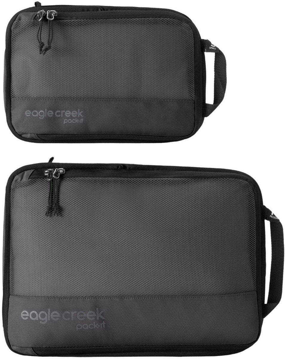 eagle creek Pakzak Pack-It Reveal Cube Set S / M Black Zwart