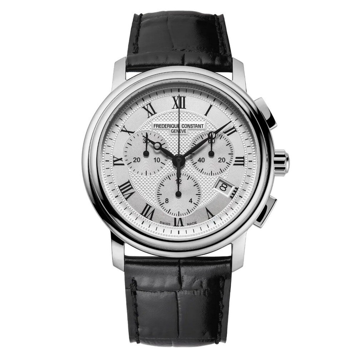 Frédérique Constant Classics FC-292MC4P6 Horloge - Leer - Zwart - Ø 40 mm