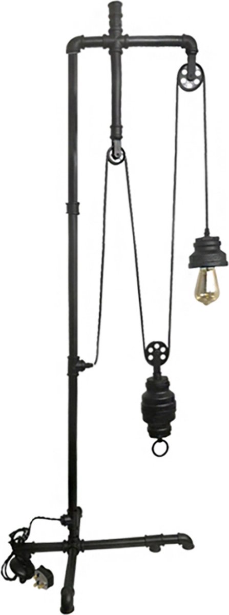 OHNO - Woonaccessoires - Diana Vloerlamp - Zwart - Tijdloos - Modern - Industrieël