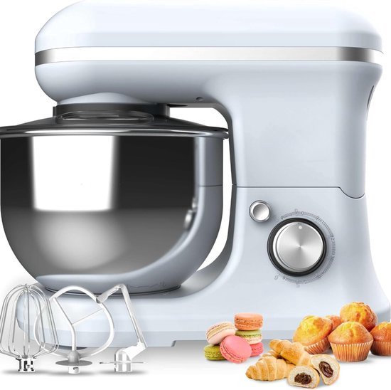Keukenmixer 7 Snelheden Keukenmachine Met 7 Snelheden – 1,7 Liter Roestvrijstalen Kom, Kneedmachine En Handmixer In één Mixer Met Mengkom Keukenmixer 7 Snelheden Keukenmachine Met 7 Snelheden – 1,7 Liter Roestvrijstalen Kom, Kneedmachine En Handmixer In één Mixer Met Mengkom