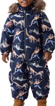 ZOEREA Sneeuwpak Voor Kinderen Skipak Baby Verdikt Rits Skipak Donsjack Met Afneembare Capuchon Donsbroek 2-Delige Set