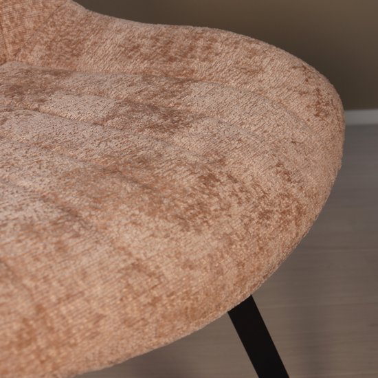 Chaise de salle à manger Susta chaise de salle à manger en chenille taupe